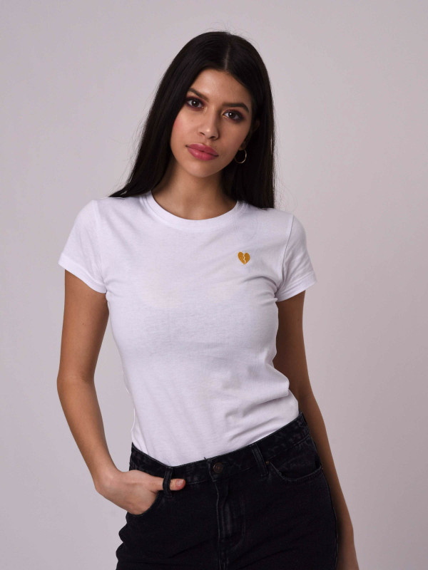 Women's T-Shirt with Broken Heart Project X Paris