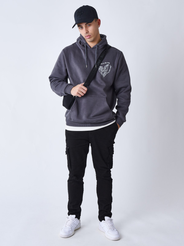 Heart hoodie by Project X Paris - Anthracite