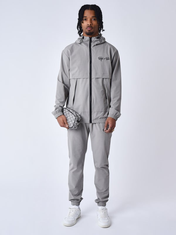 Techwear jacket - Light grey