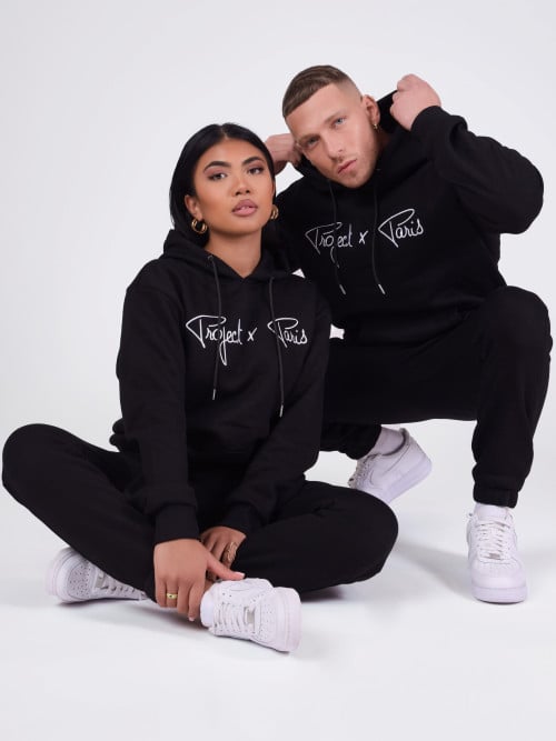 Unisex hoodie with embroidered Project X Paris logo