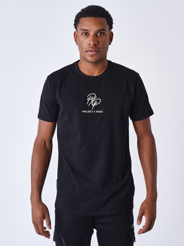 Camiseta con logotipo - Negro