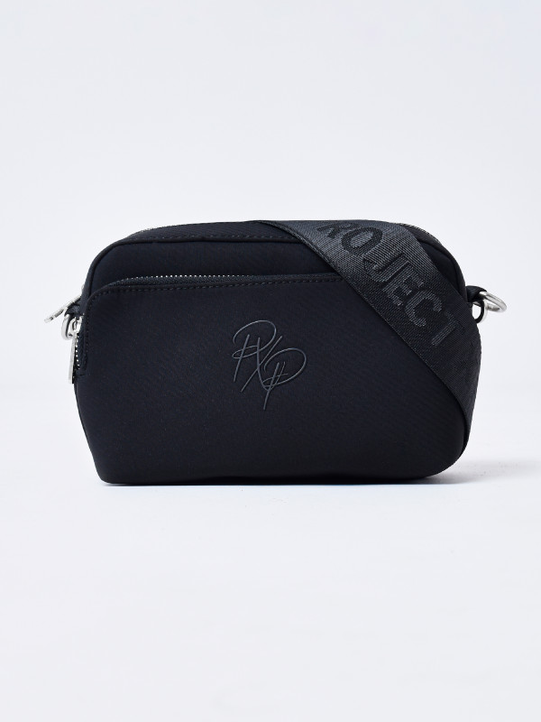 Multi-pocket textured pouch - Black