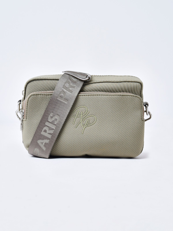 Multi-pocket textured pouch - Olive