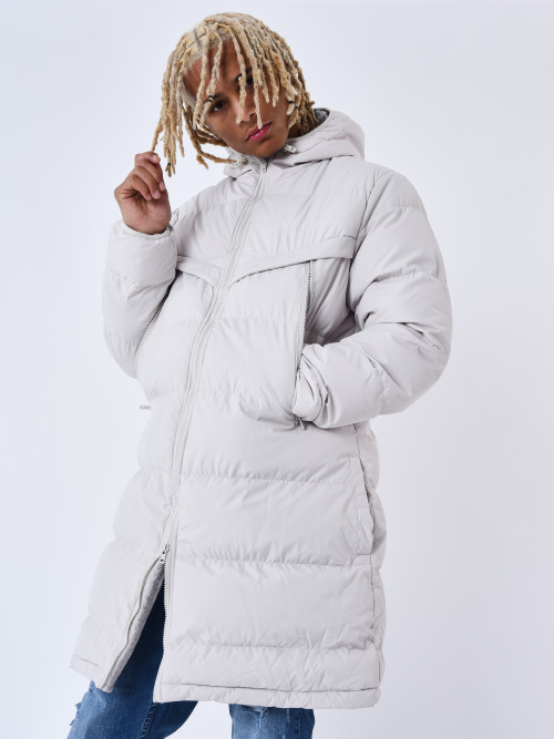 Long Hooded Down Jacket